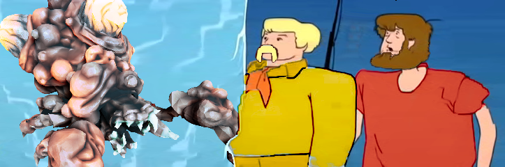 Meme image of frozen bulk detonators and scooby doo characters edited to look like dwarves